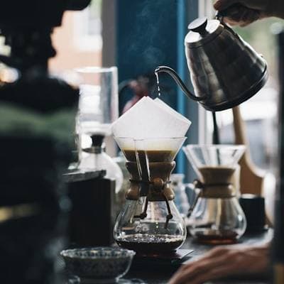 Filter coffee being poured